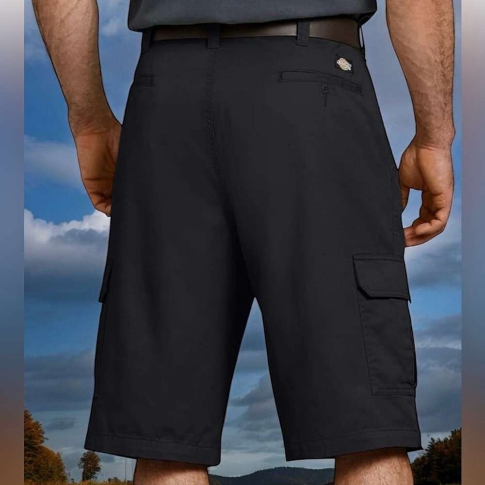 NWT Dickies Loose Fit Cargo Work Shorts Men's
44 Black 13" Inseam‎ Loose Fit